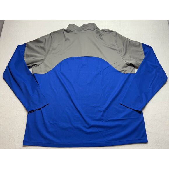 Men's Team 365 Command Colorblock Quarter-Zip pullover shirt top blue 2XL - Picture 5 of 5